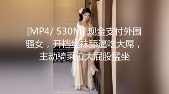 [MP4/ 530M] 现金支付外围骚女，开档丝袜舔逼吃大屌，主动骑乘位大屁股猛坐