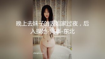 晚上去妹子的表姐家过夜，后入操她-同事-东北