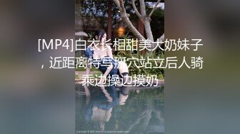 [MP4]白衣长相甜美大奶妹子，近距离特写掰穴站立后人骑乘边操边摸奶