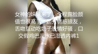 女神的妹妹来了，全程露脸颜值也很高，一起秀诱惑狼友，舌吻互动吃奶子表情好骚，口交假鸡巴淫水已湿透内裤1